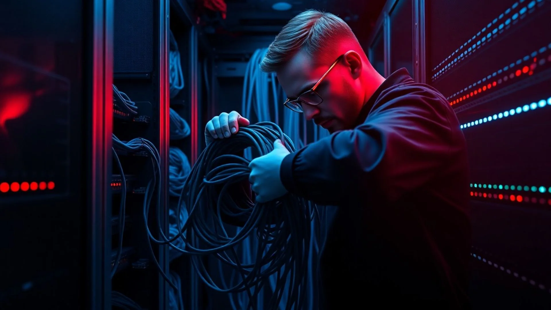 Editorial artwork for Untangling the Web: Is Your IT Network Too Complex to Perform?
