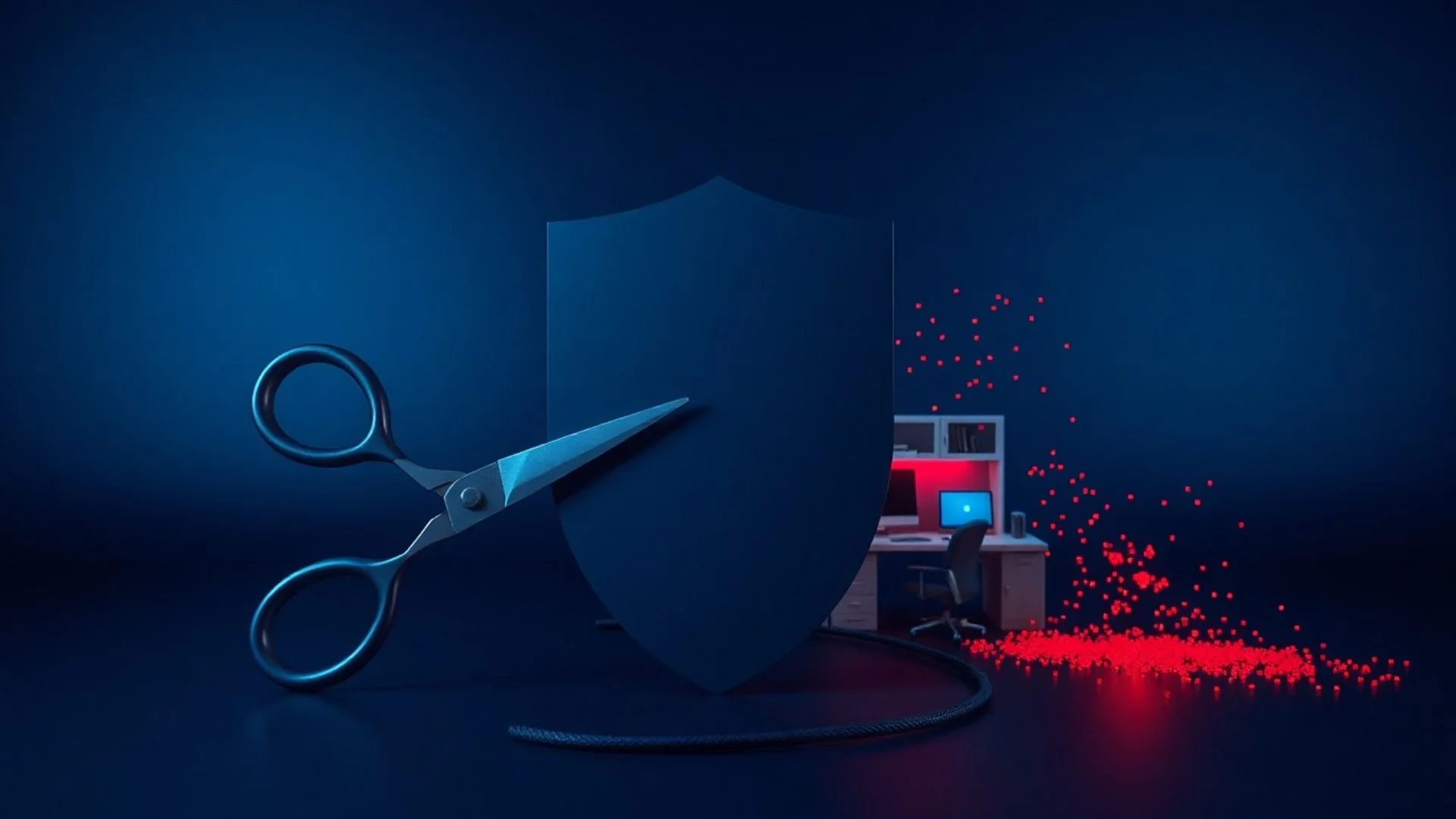 Editorial artwork for Cutting Cybersecurity to Save Money Is How You Can Lose Everything.