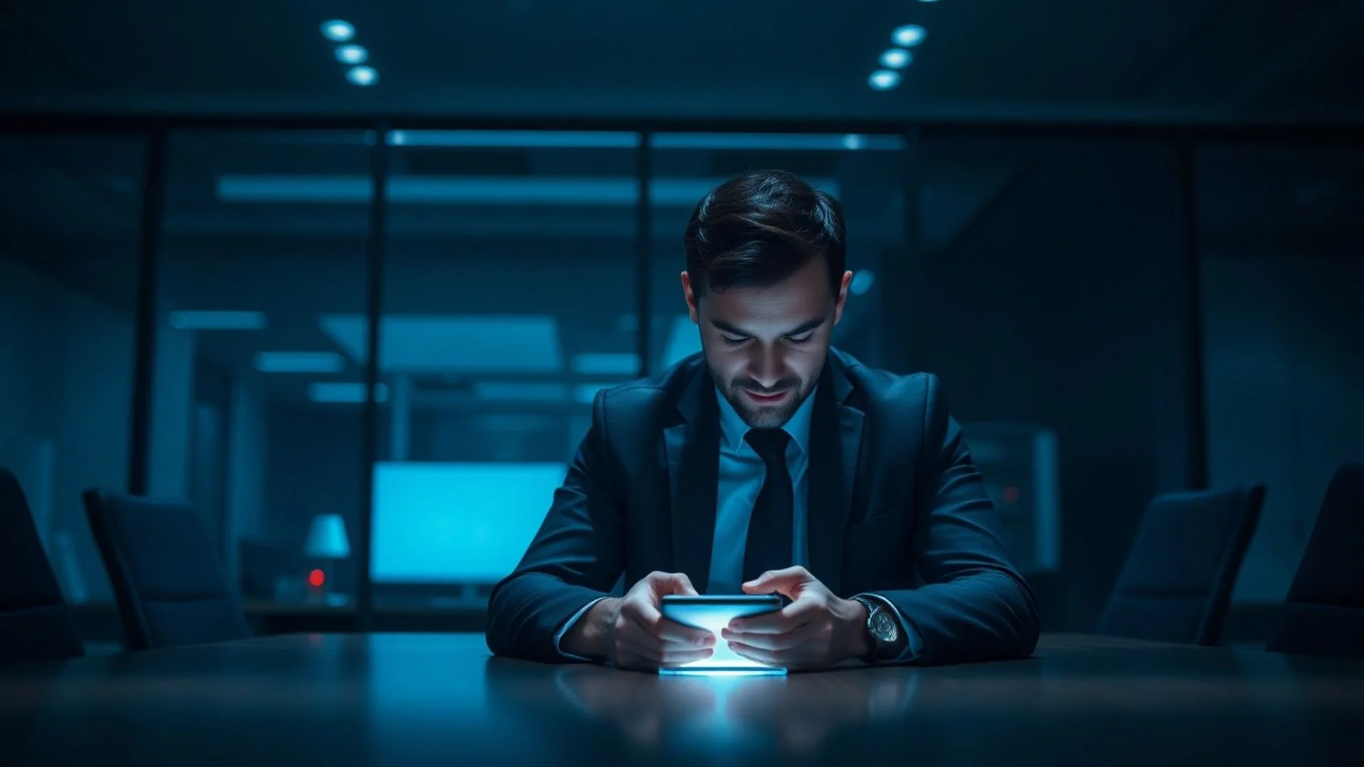 Editorial artwork for Shadow AI: The Invisible Threat Already Inside Your Business